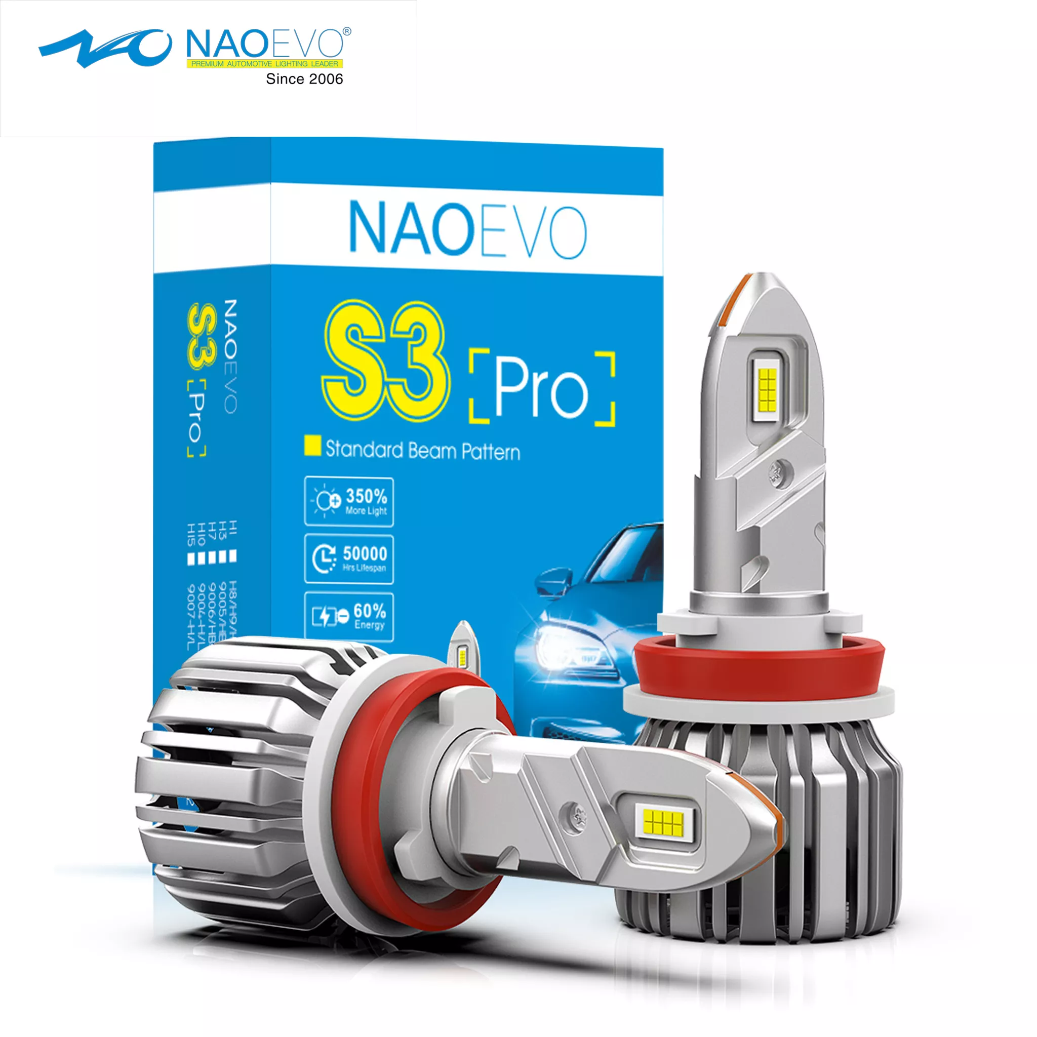 bóng led s3 pro chân h11