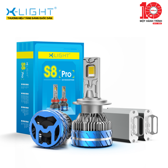 bóng led naoevo s8 pro - nhiệt màu 4300k - chân h4