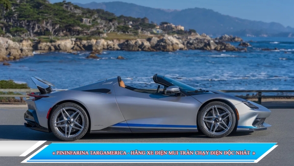 PININFARINA TARGAMERICA - HÃNG XE ĐIỆN MUI TRẦN CHẠY ĐIỆN ĐỘC NHẤT
