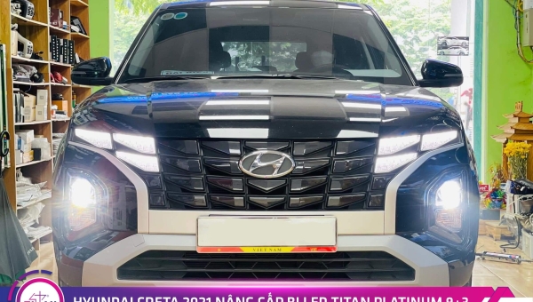 HYUNDAI CRETA 2021 NÂNG CẤP BI LED TITAN PLATINUM 9+3