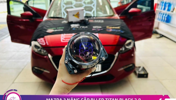 Mazda 3 nâng cấp ánh sáng Titan Black 2.0