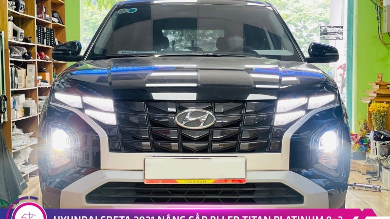 HYUNDAI CRETA 2021 NÂNG CẤP BI LED TITAN PLATINUM 9+3