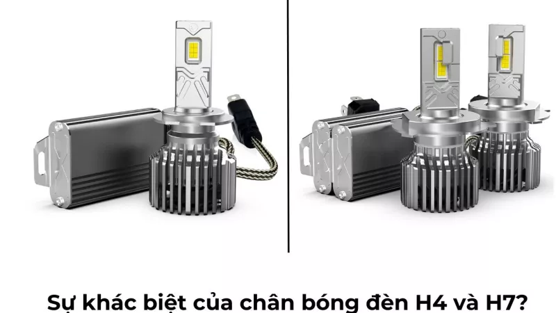 ĐIỂM KHÁC BIỆT CỦA CHÂN ĐÈN H7 VÀ H4