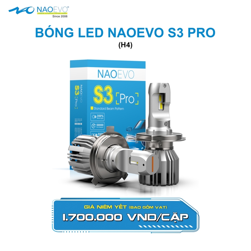 bóng led s3 pro chân h4